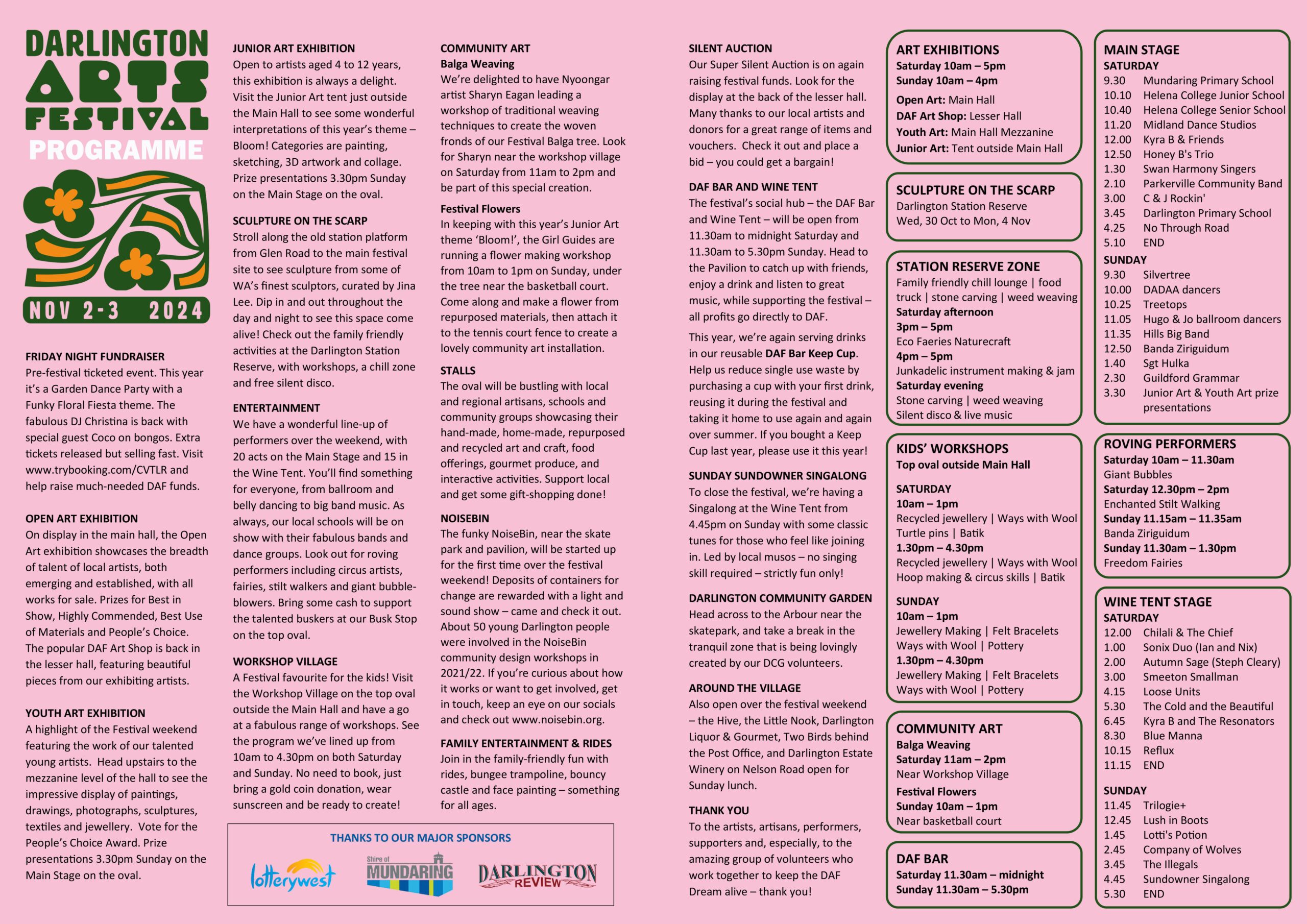 Festival Program - Darlington Arts Festival